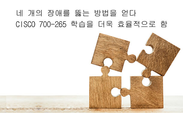 Cisco 700-265덤프의 효과적으로 공부방법