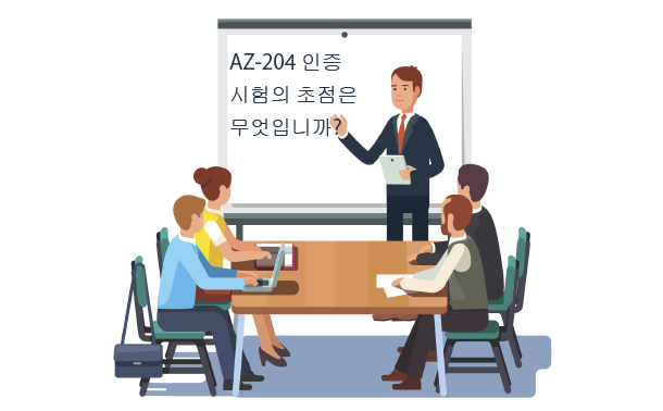 AZ-204 인증 시험의 초점은 무엇입니까?