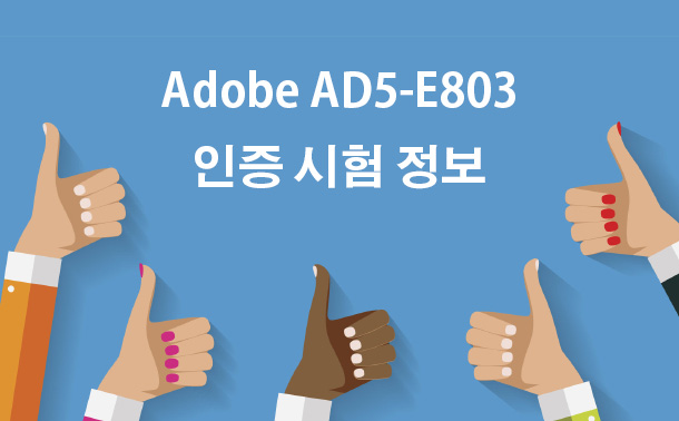 Adobe AD5-E803 인증 시험 정보