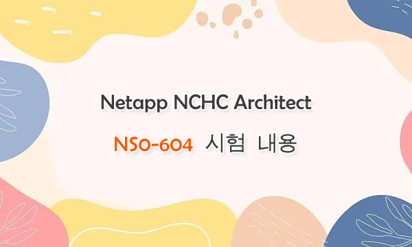Netapp NCHC Architect NS0-604 시험 내용