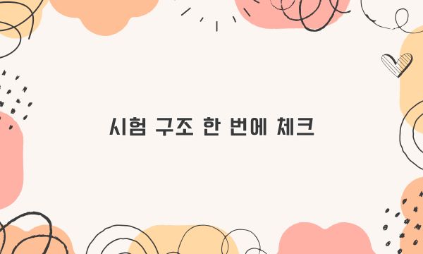 시험 구조 한 번에 체크